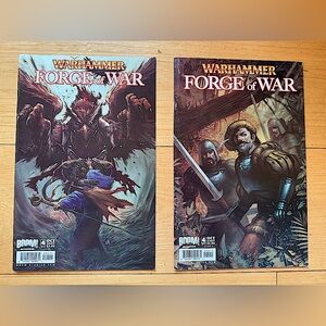 Warhammer Forge of War #4 TWO Covers A & B King Mong Svetlin Boom! Studios